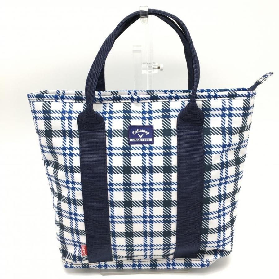 Callaway（キャロウェイ） カートバッグ 白×ブルー チェック 内