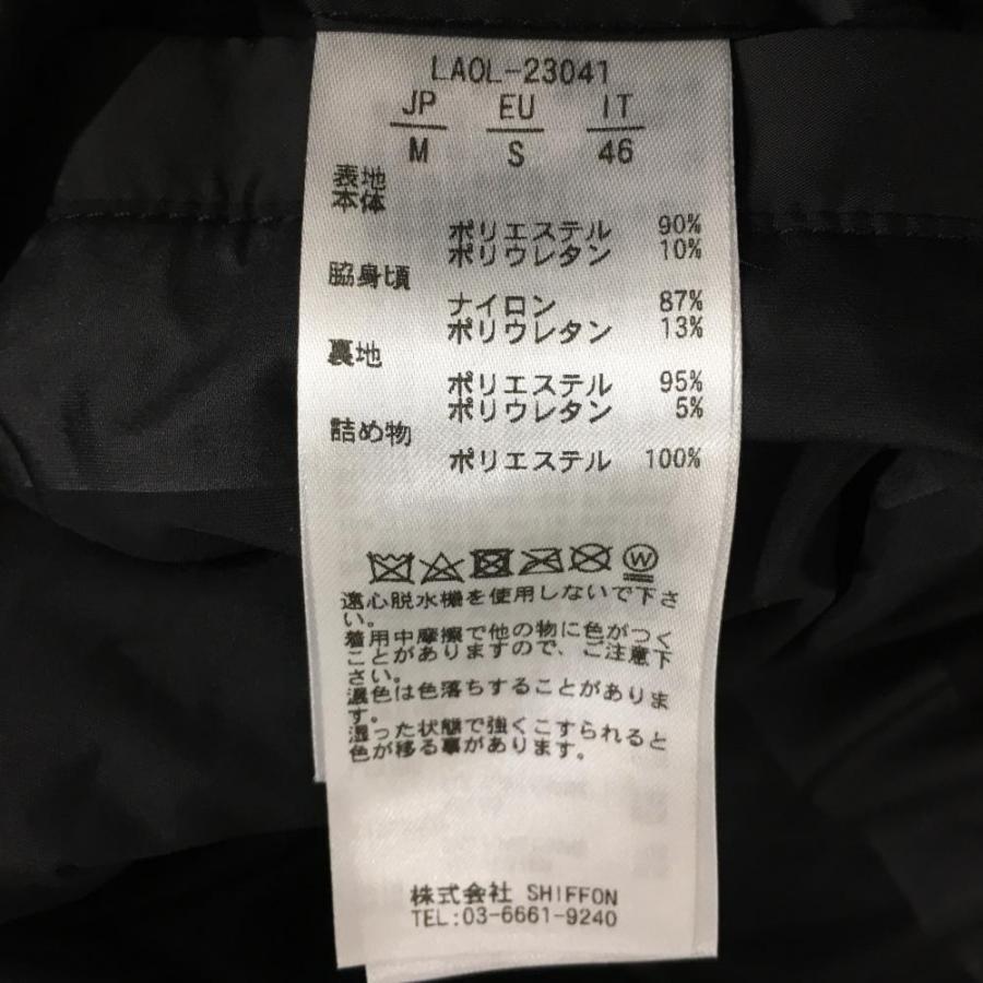 新品】リュクスエイケイエムプラス 中綿ベスト 黒 ファスナーロゴ 異