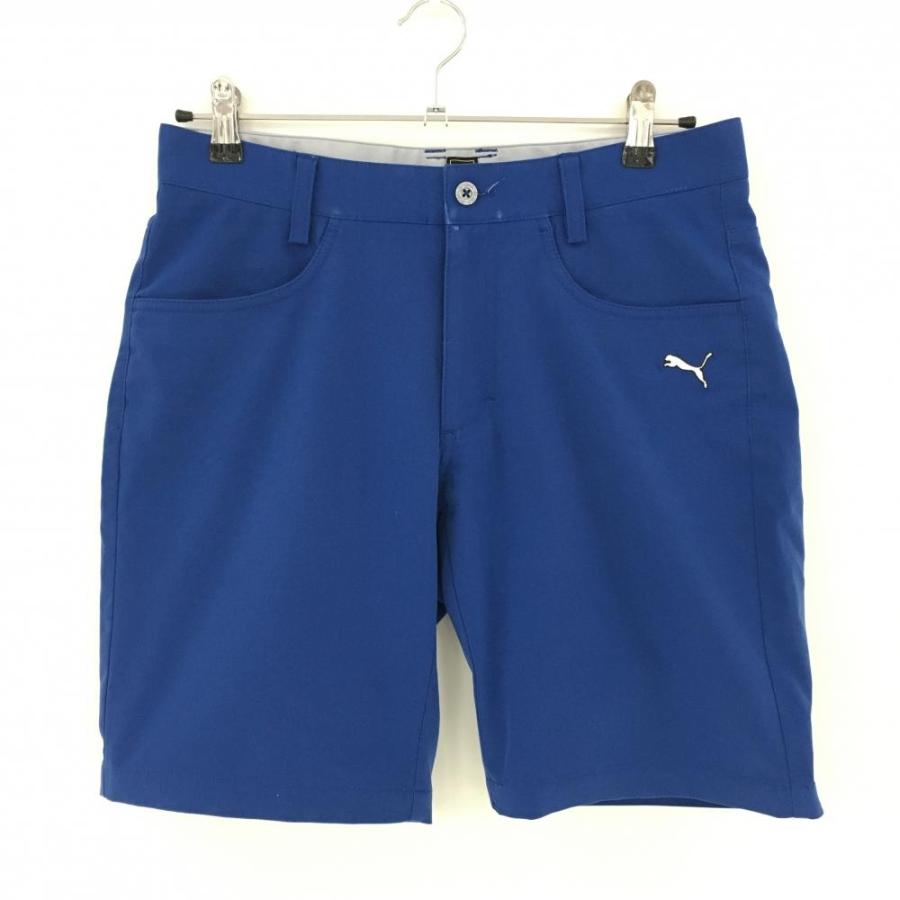 PUMA ゴルフハーフパンツ PUMA（プーマ） ハーフパンツ ブルー ロゴ刺しゅう メンズ 76 ゴルフ