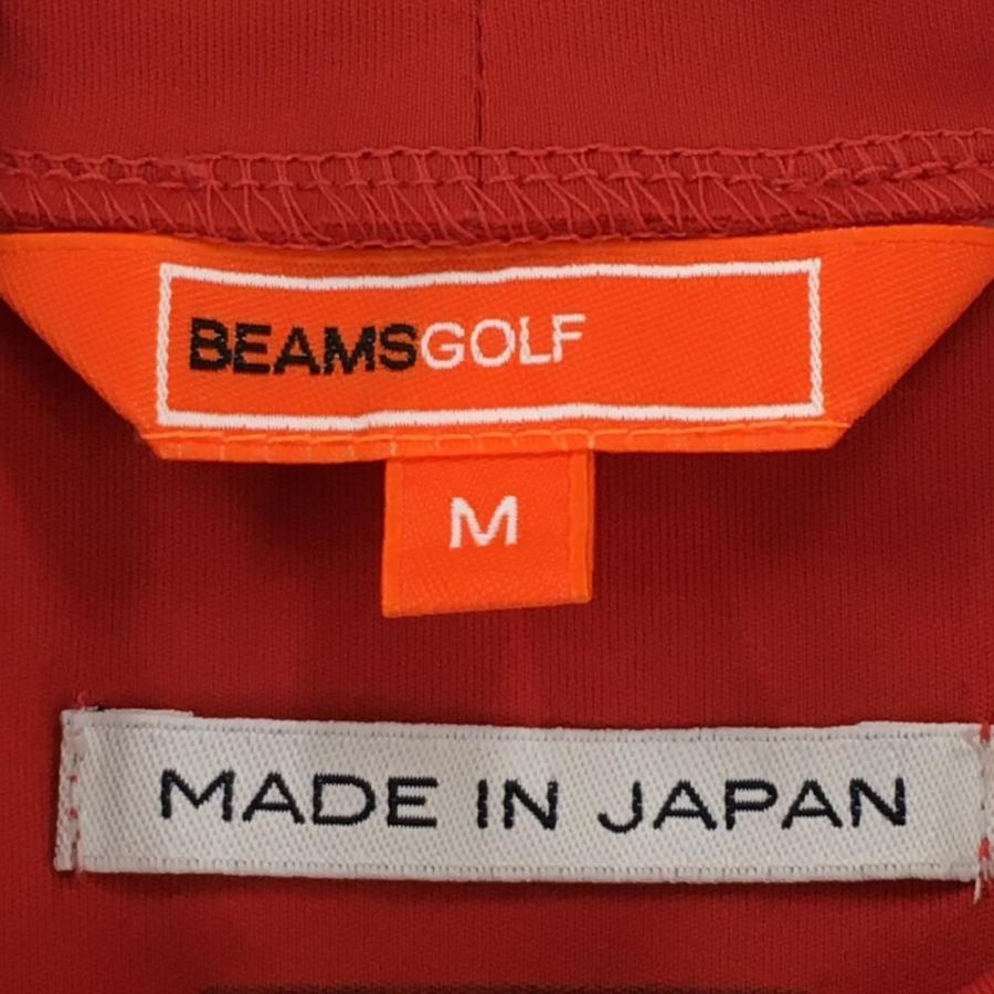 【超美品】ビームスゴルフ 半袖ハイネックシャツ レッド フロントロゴ レディース M ゴルフウェア BEAMS GOLF｜reonard｜05