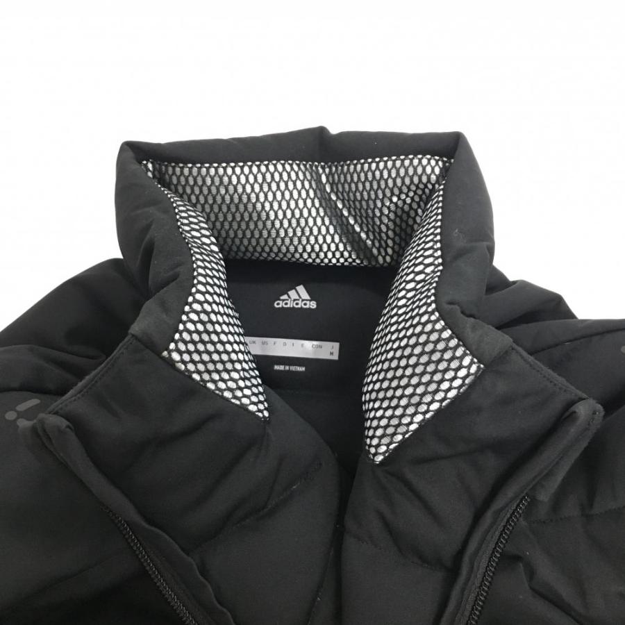ゴルフ　アディダスブラックダウン アディダス ダウンジャケット 黒 軽量 ダウン90％ フェザー10％ メンズ