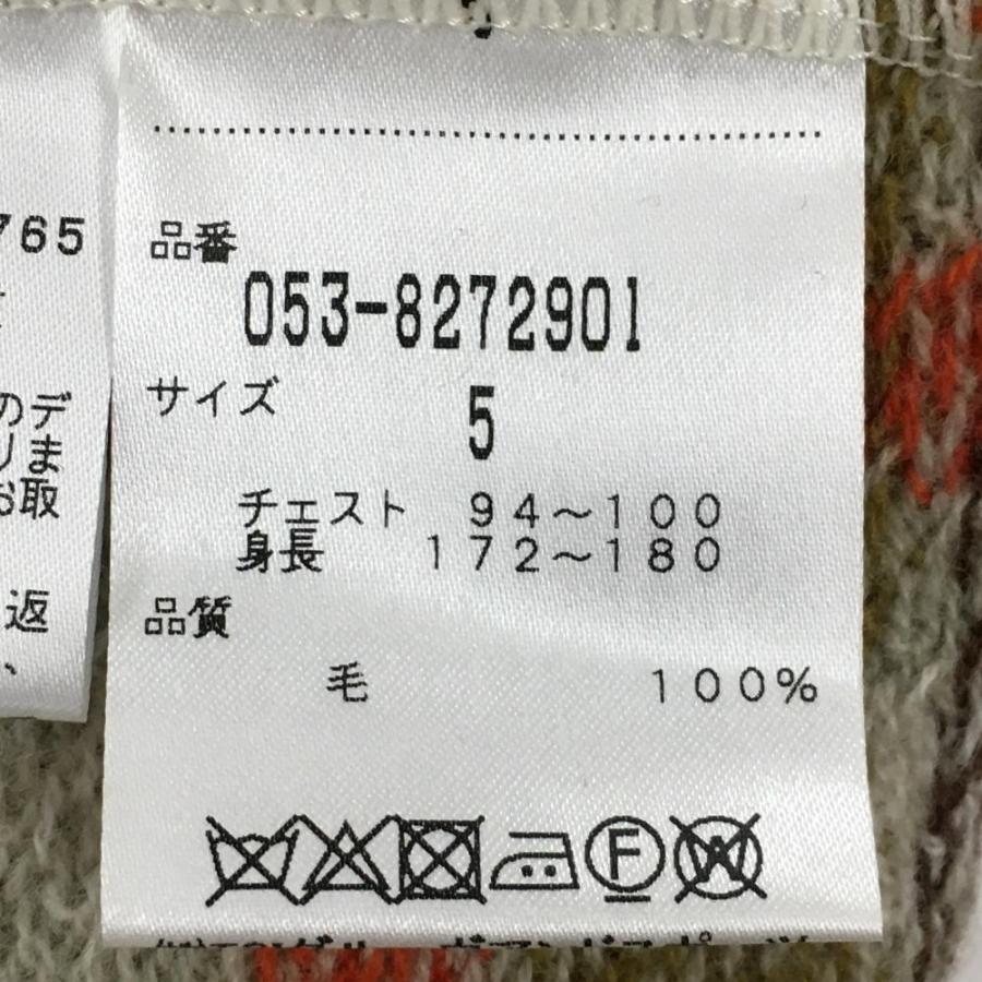 超美品】パーリーゲイツ ニットジャケット アイボリー×ライトグレー