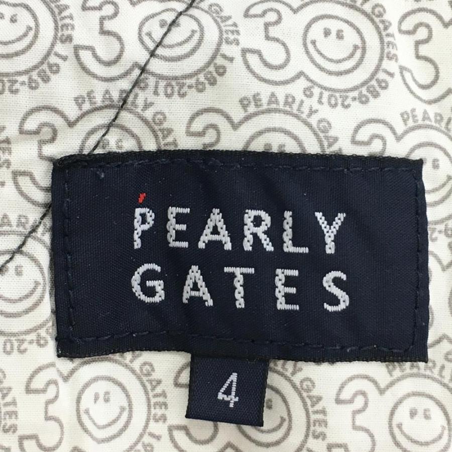 【超美品】パーリーゲイツ ストレッチパンツ グレー ストライプ 30周年 メンズ 4(M) ゴルフウェア PEARLY GATES｜reonard｜05