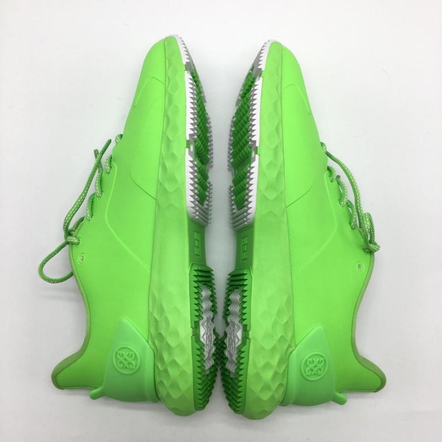 超美品】ジーフォア ゴルフシューズ 蛍光グリーン スパイクレス 替え