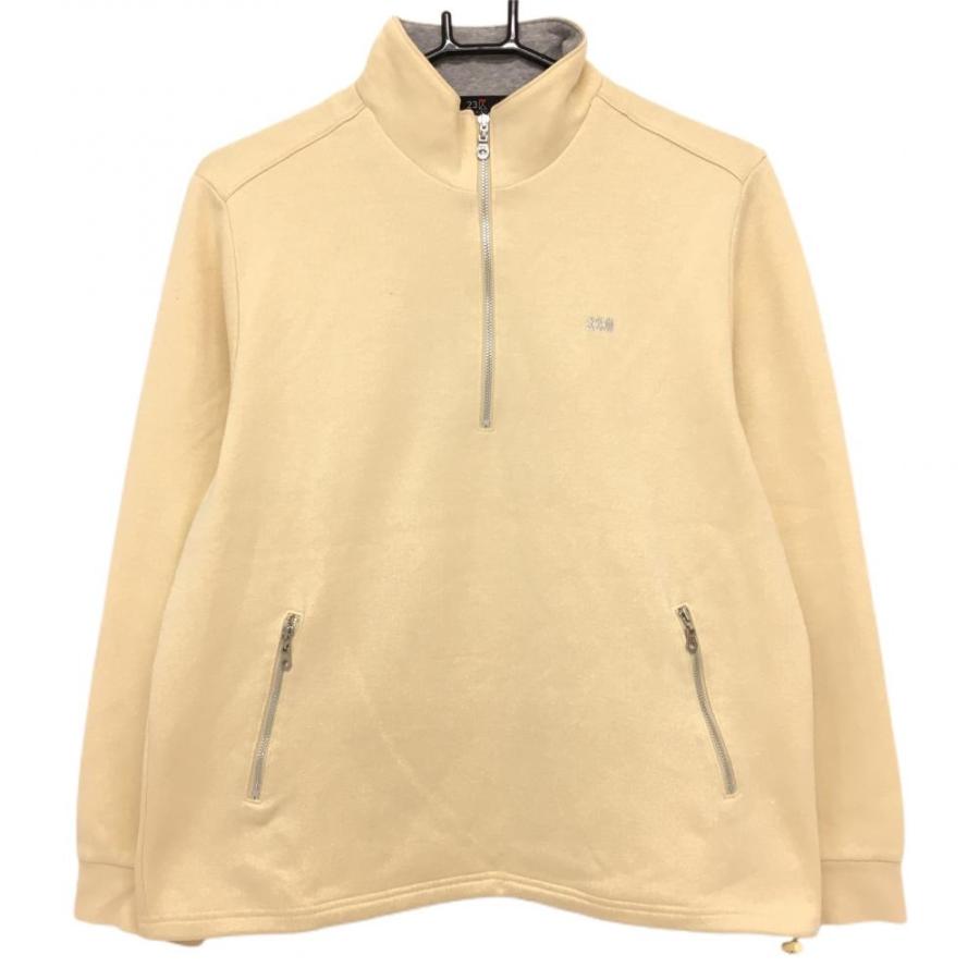 23区ゴルフウェアハイネック 23区GOLF 23区スポーツ 長袖ハイネックシャツ ライトベージュ ハーフ
