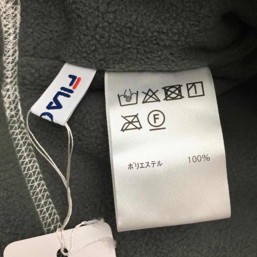 新品】フィラゴルフ ネックウォーマー グレー×白 フリース ゴルフ