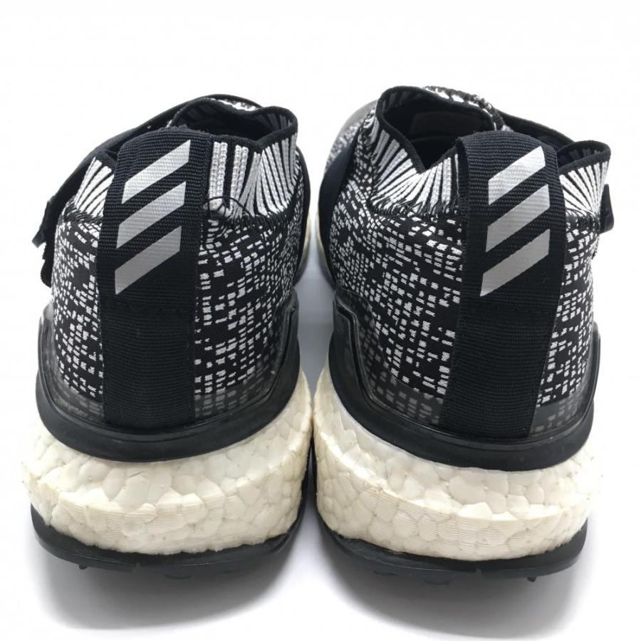 adidas ゴルフシューズ ホワイト/ブラック 美品】アディダス ゴルフシューズ 黒×白 F33733 クロスニット2.0