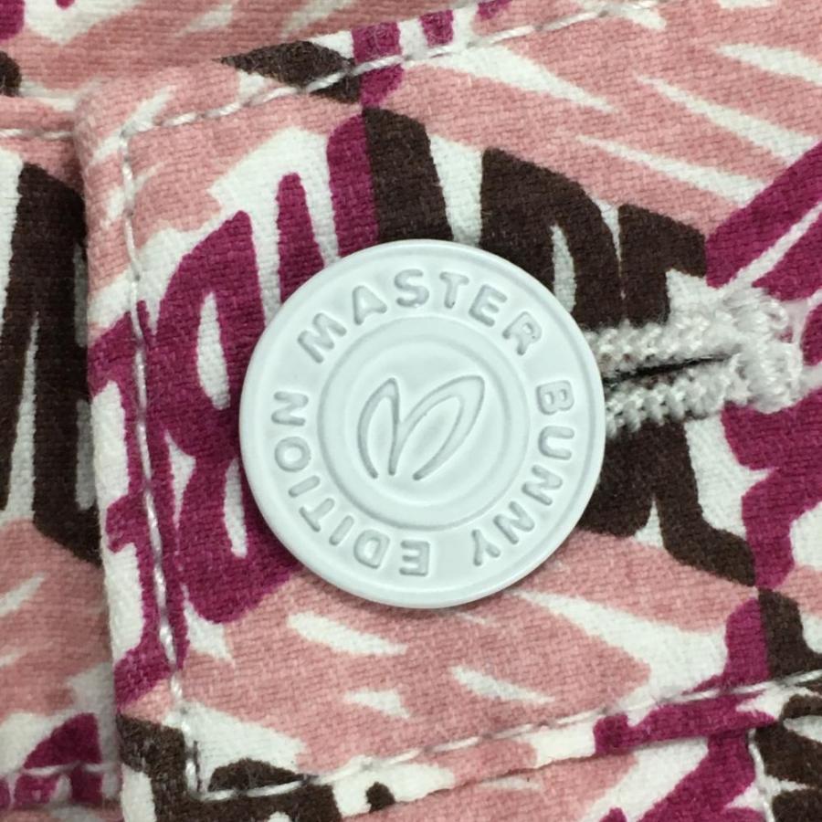 MASTER BUNNY EDITION マスターバニー パンツ ピンク×ブラウン ロゴ柄