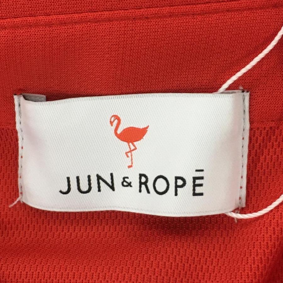 JUN&ROPE' ジュンアンドロペ 半袖ポロシャツ レッド×白 袖 JUN&ROPE' ジュンアンドロペ 半袖ポロシャツ レッド×白 袖