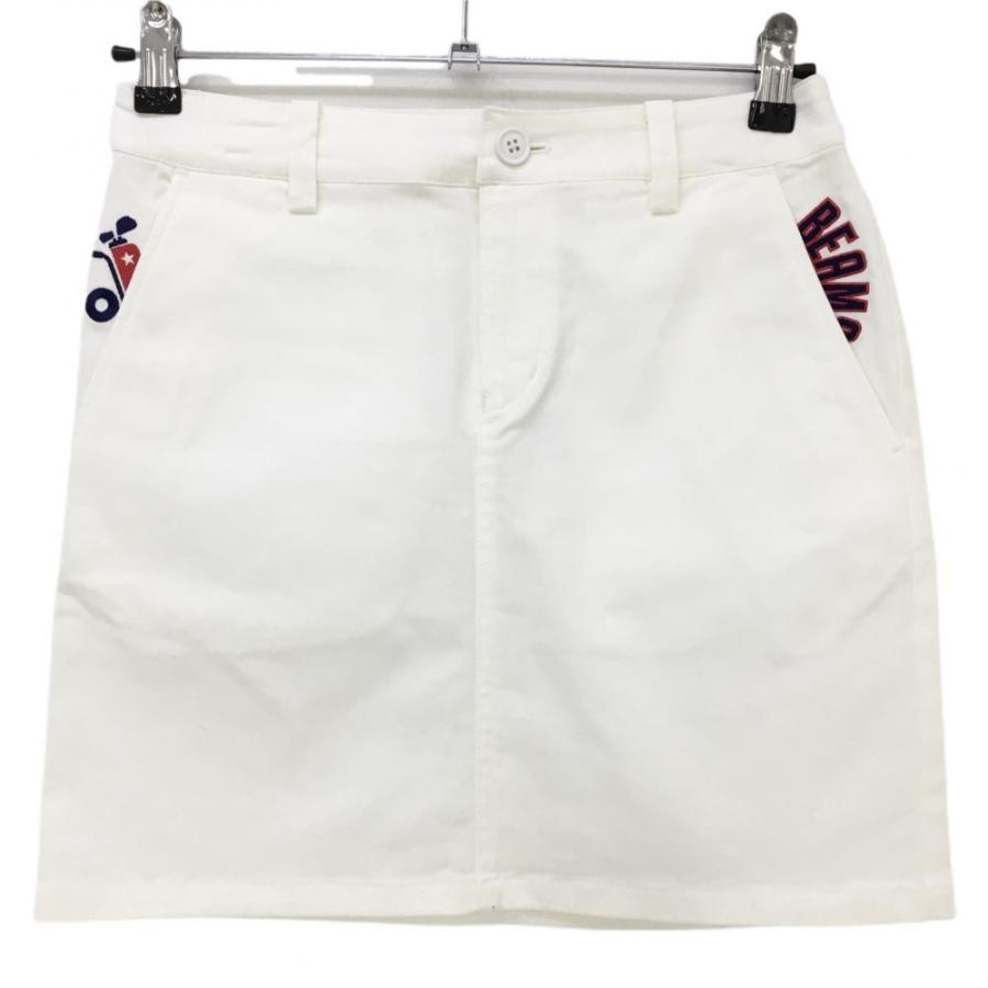 BEAMS（ビームス） ビームスゴルフ スカート 白 無地 ポケット刺しゅう