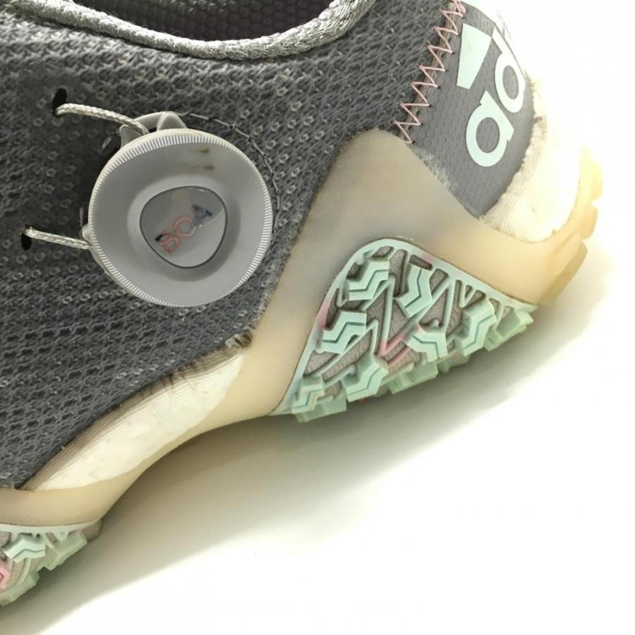 adidas（アディダス） ゴルフシューズ グレー×ピンク GX3943 コード