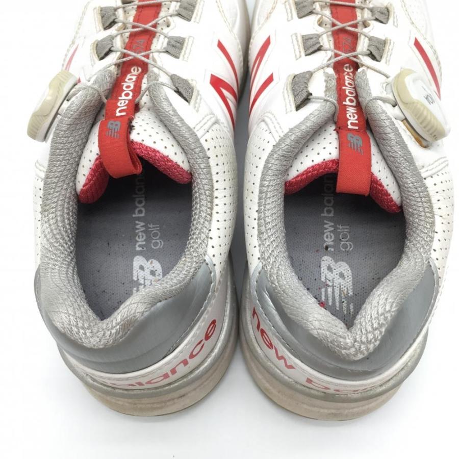 ニューバランス ゴルフシューズ 白×レッド ボア WGB574R2 ニューバランス ゴルフシューズ 白×レッド ボア WGB574R2