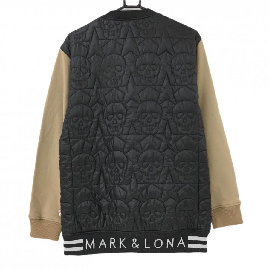 MARK&LONA（マークアンドロナ） 中綿切替ブルゾン 黒×ブラウン メンズ