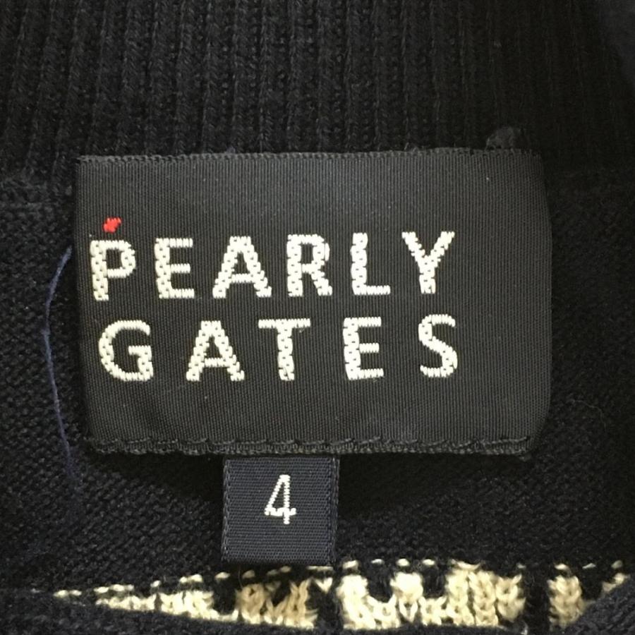 PEARLY GATES（パーリーゲイツ） タートルネックセーター ネイビー