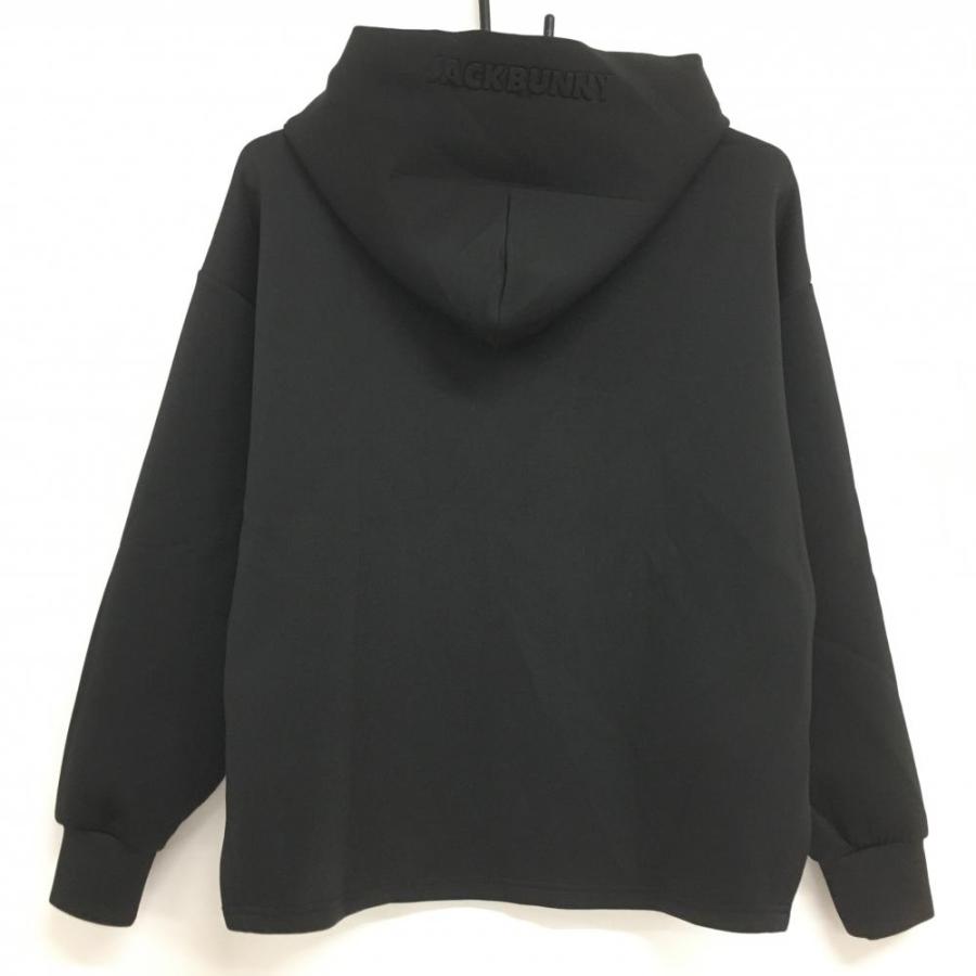 超美品】ジャックバニー パーカー 黒 立体ロゴ ダンボールニット 超美品】ジャックバニー パーカー 黒 立体ロゴ ダンボールニット