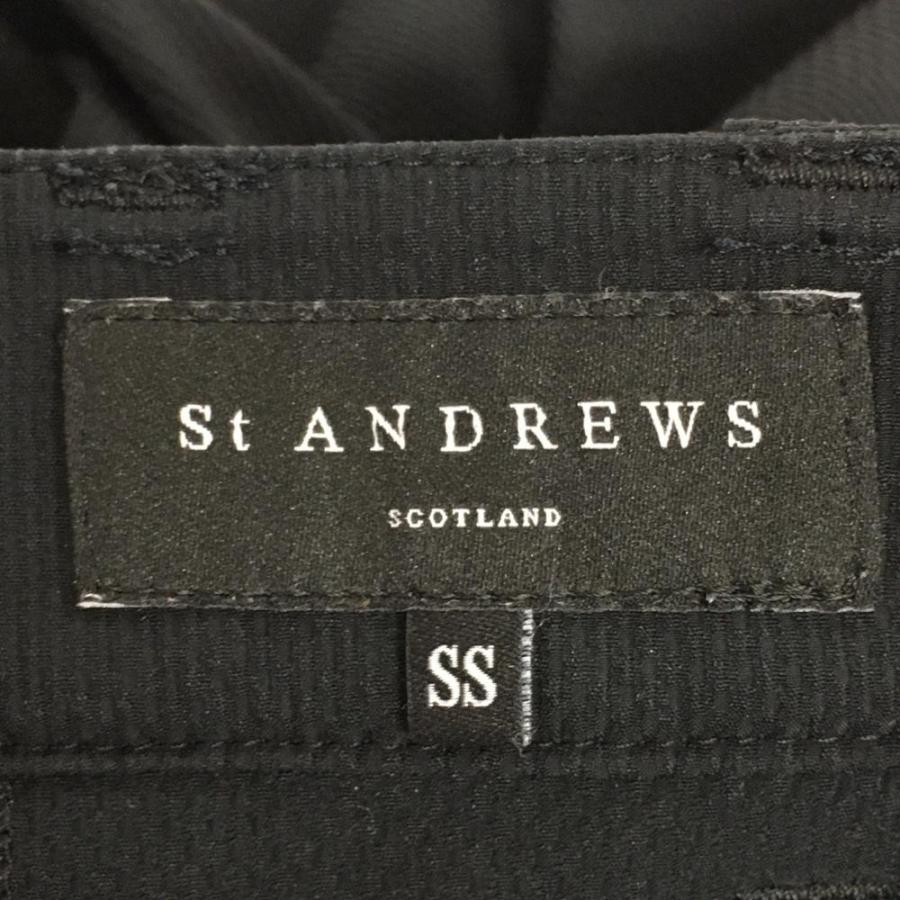 St ANDREWS セントアンドリュース スカート 黒 巻きスカート風フリル