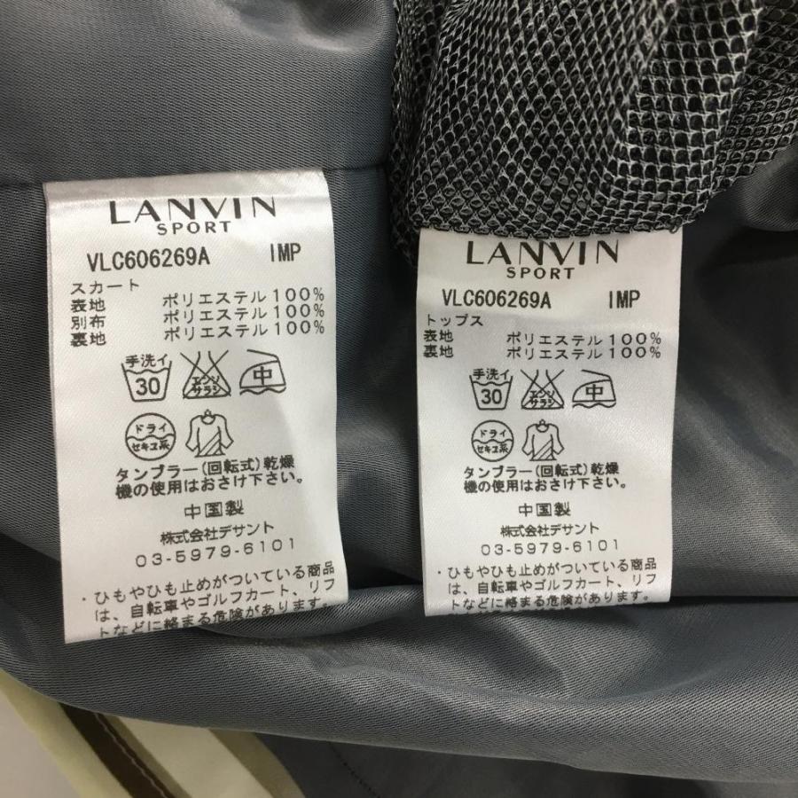 ランバンスポール 4WAYジップワンピース ライトイエロー×ブラウン