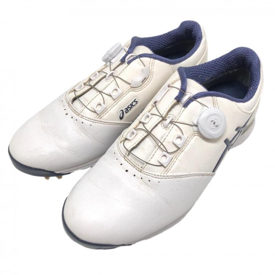 ASICS（アシックス） ゴルフシューズ 白×ネイビー TGN917 ゲルエース