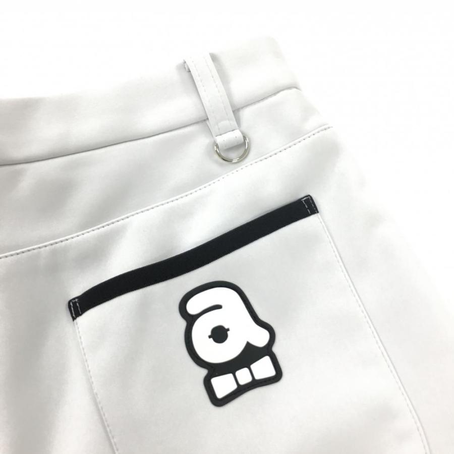 アルチビオ パンツ 白×黒 裏起毛 パイピングテープ レディース 36(S
