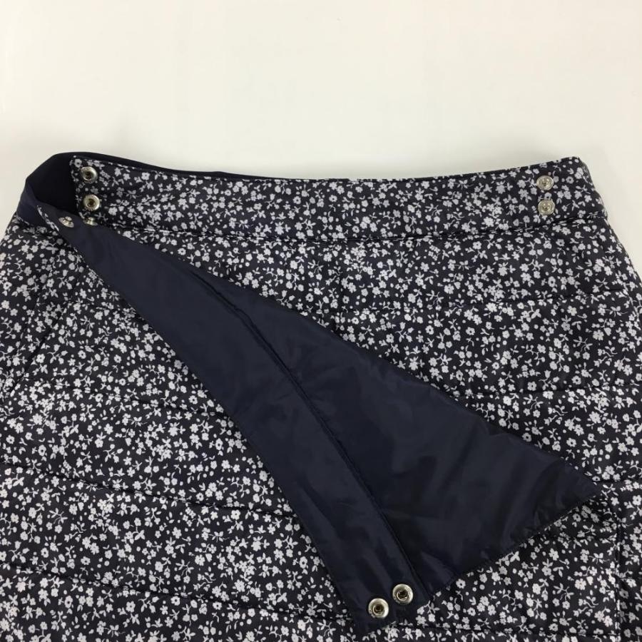 超美品】RLXラルフローレン リバーシブル中綿スカート ネイビー×白 花