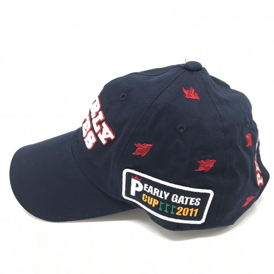 新品】パーリーゲイツ キャップ ネイビー×白 ニコちゃんマグネット 
