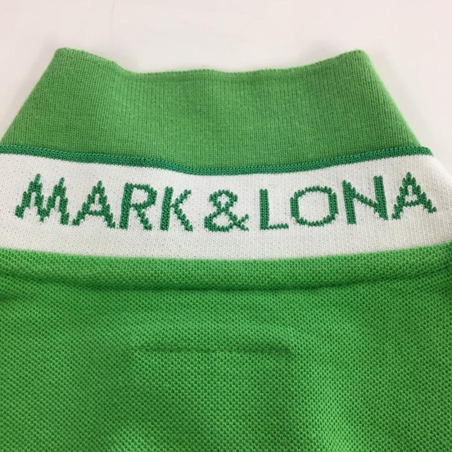 MARK&LONAマークアンドロナ半袖ポロシャツゴルフウェア Lグリーン スカル MARK&LONA（マークアンドロナ） 半袖ポロシャツ グリーン スカル 襟裏