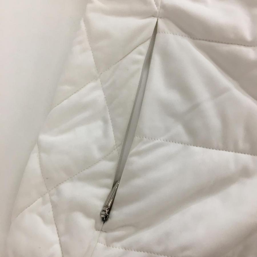 キャロウェイ 中綿ベスト 白 キルティング ロゴプリント 胸元2ライン