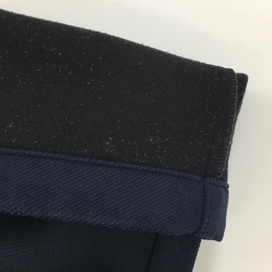 ジャックバニー パンツ ネイビー 斜めストライプ織生地 バックロゴ 裏