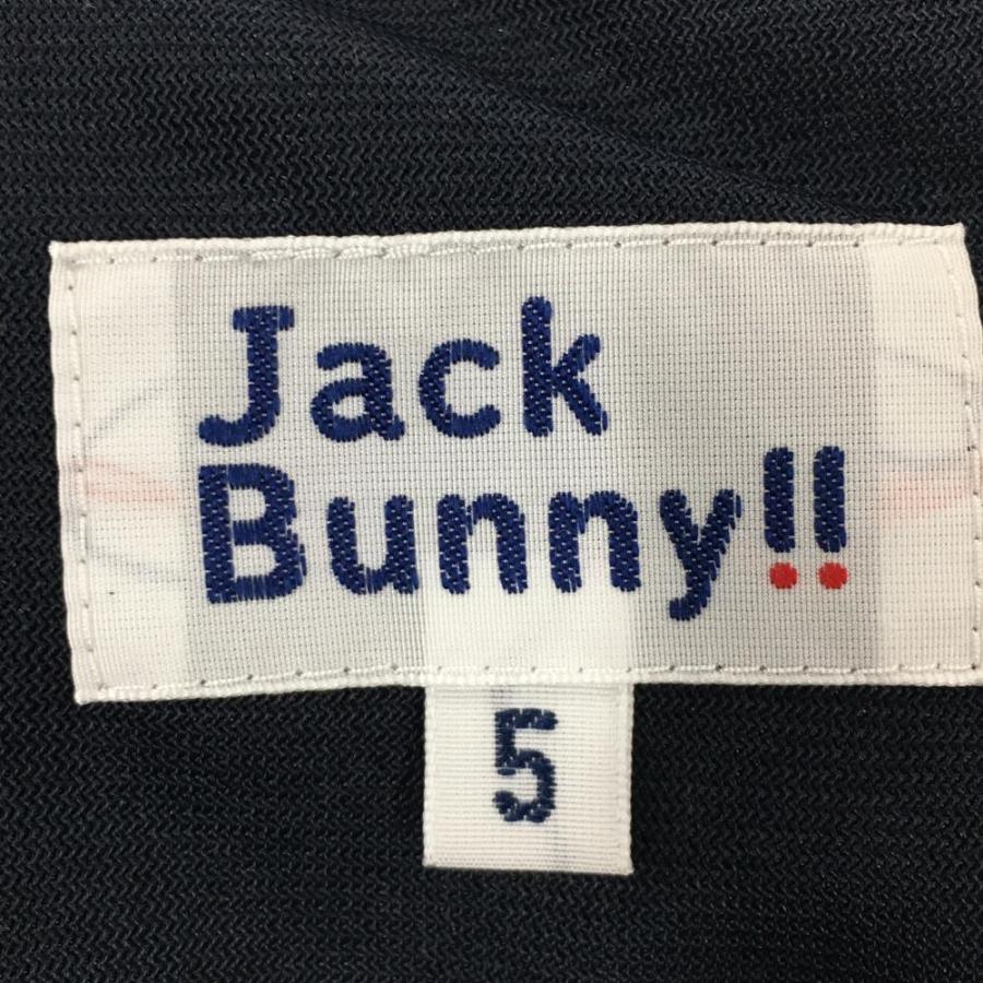 ジャックバニー パンツ ネイビー 斜めストライプ織生地 バックロゴ 裏