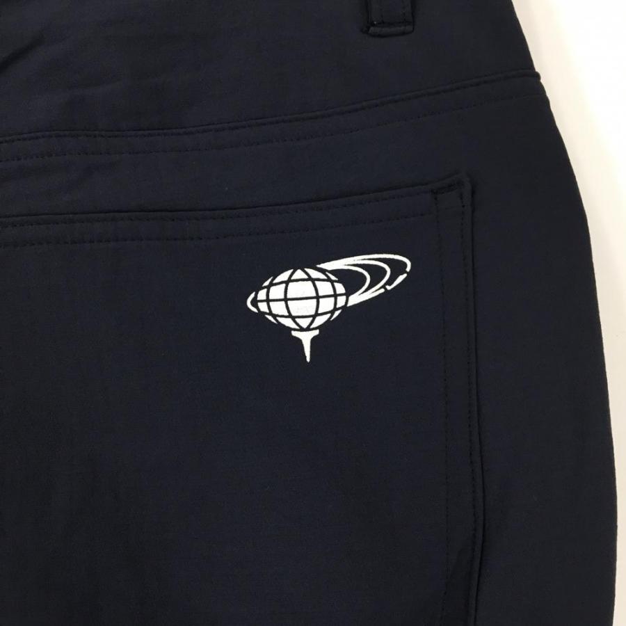 BEAMSGOLF - 【美品】ビームスゴルフ パンツ ネイビー 無地 ロゴ刺しゅう メンズ L ゴルフウェア BEAMS GOLF ビームスゴルフ パンツ ネイビー バックロゴ刺しゅう 裏起毛 メンズ L