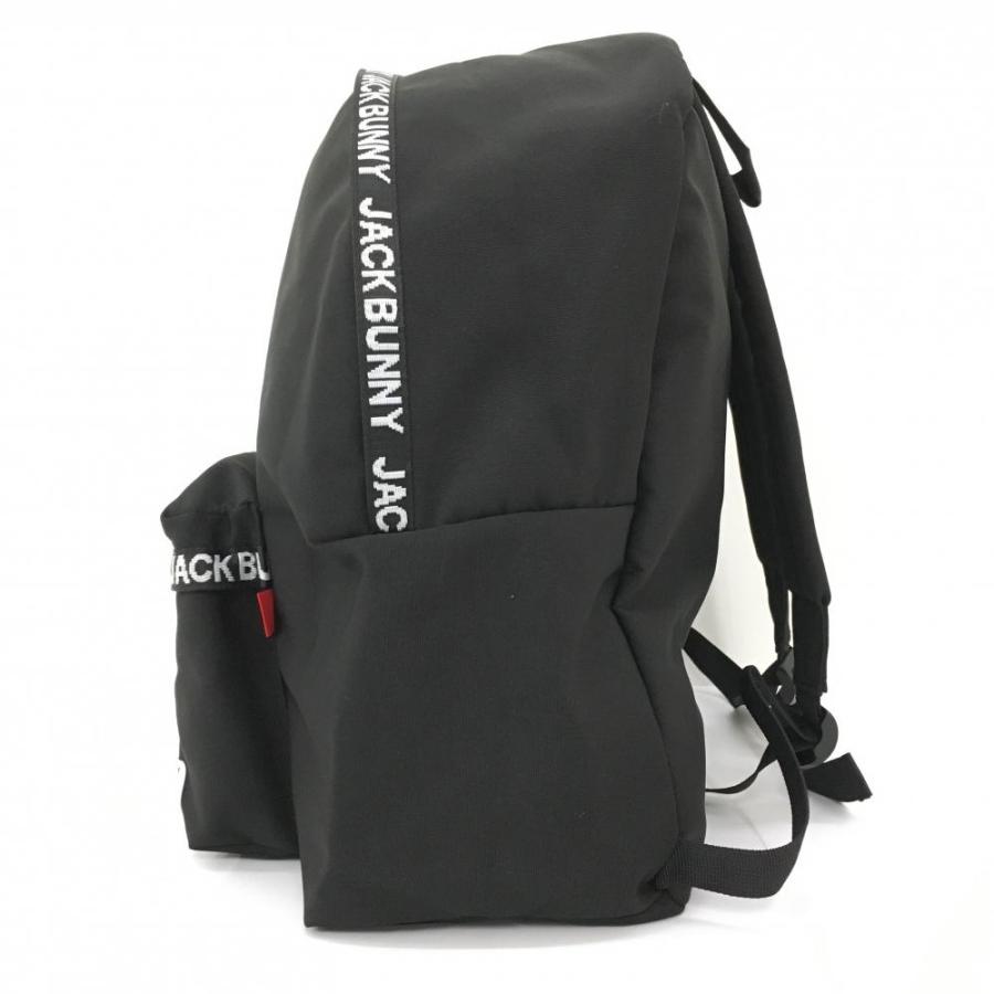 未使用品】ジャックバニー リュックサック 黒×白 ロゴテープ JUNIOR