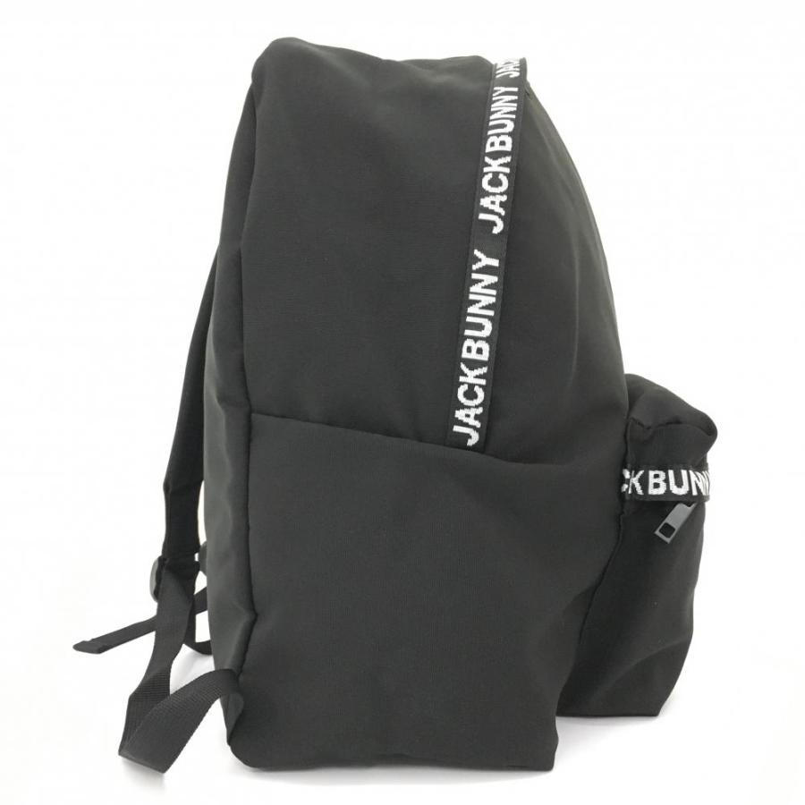 未使用品】ジャックバニー リュックサック 黒×白 ロゴテープ JUNIOR