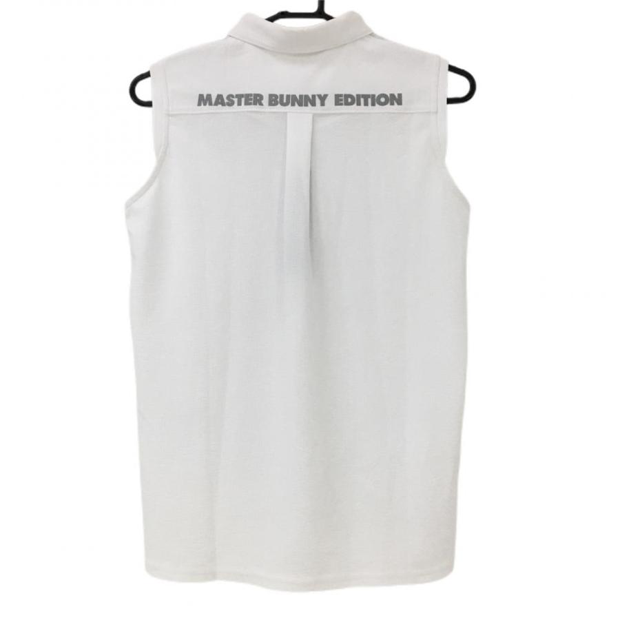 マスターバニー ノースリーブポロシャツ 白 サッカー生地  レディース 1(M) ゴルフウェア 2022年モデル MASTER BUNNY EDITION（新品）／SALE価格の画像