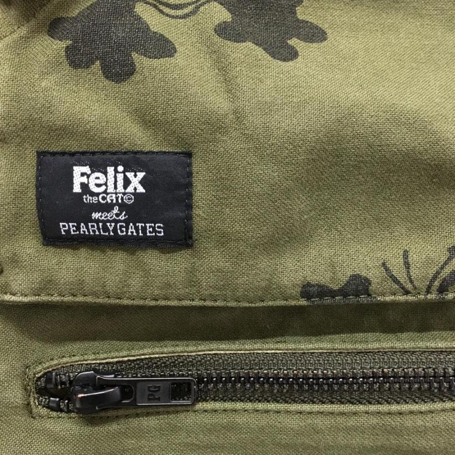 PEARLY GATES パーリーゲイツ×Felix カーゴスカート カーキ×黒 PEARLY GATES パーリーゲイツ×Felix カーゴスカート カーキ×黒