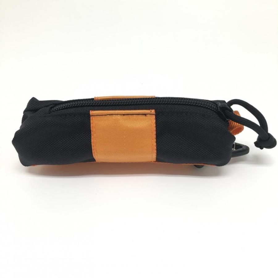超美品】ブリーフィング ポーチ 黒×オレンジ ボールポーチゴルフ