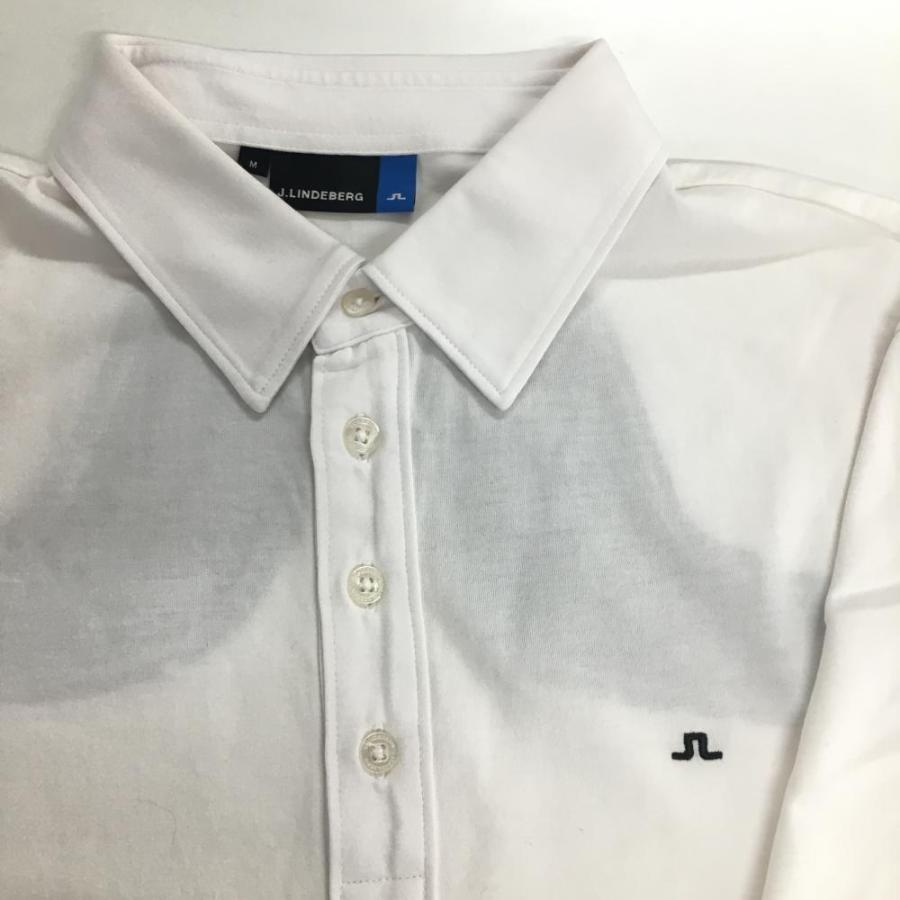 超美品】ジェイリンドバーグ 半袖ポロシャツ 白×黒 バック