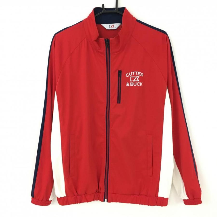 美品 CUTTER&BUCK ブルゾン サイズLL メンズ カッターアンドバック CUTTER&BUCK（カッターアンドバック） ジャケットブルゾン レッド×白