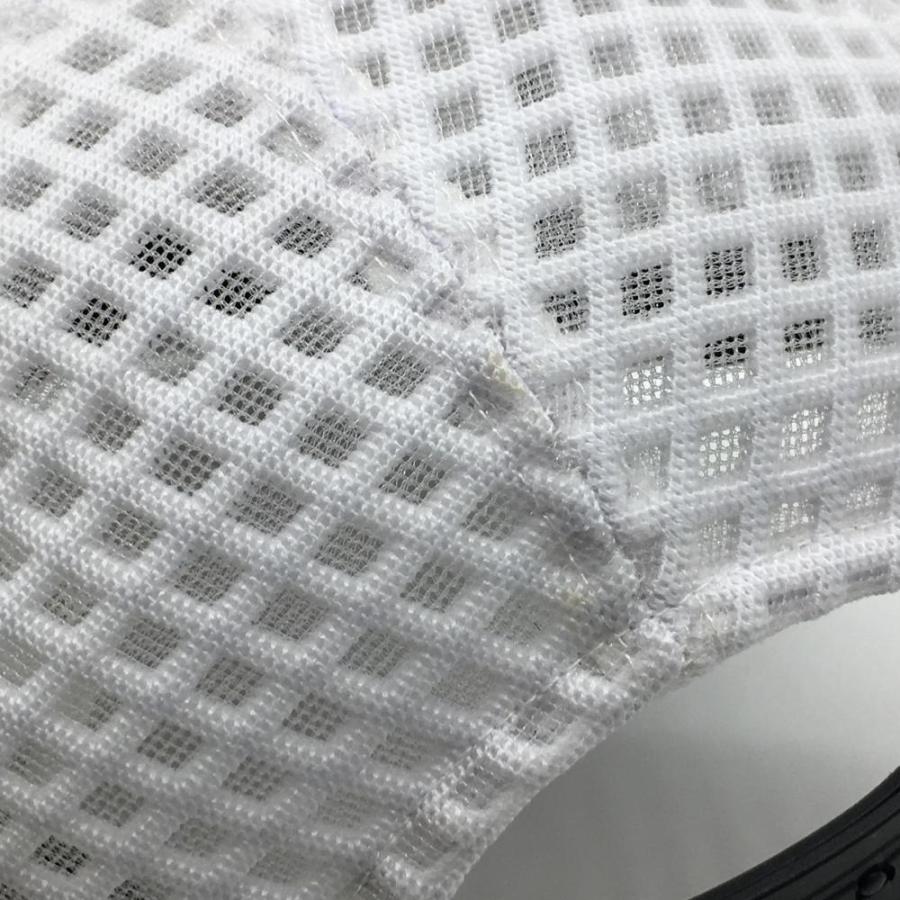 ディセンバーメイ メッシュキャップ 白×レッド ロゴワッペン FREE