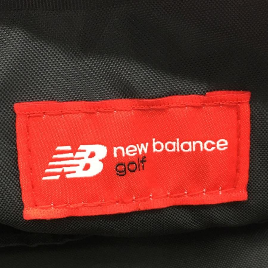 new balance ゴルフバッグ 黒とオレンジ 超美品】ニューバランスゴルフ カートバッグ オレンジ×ブルー