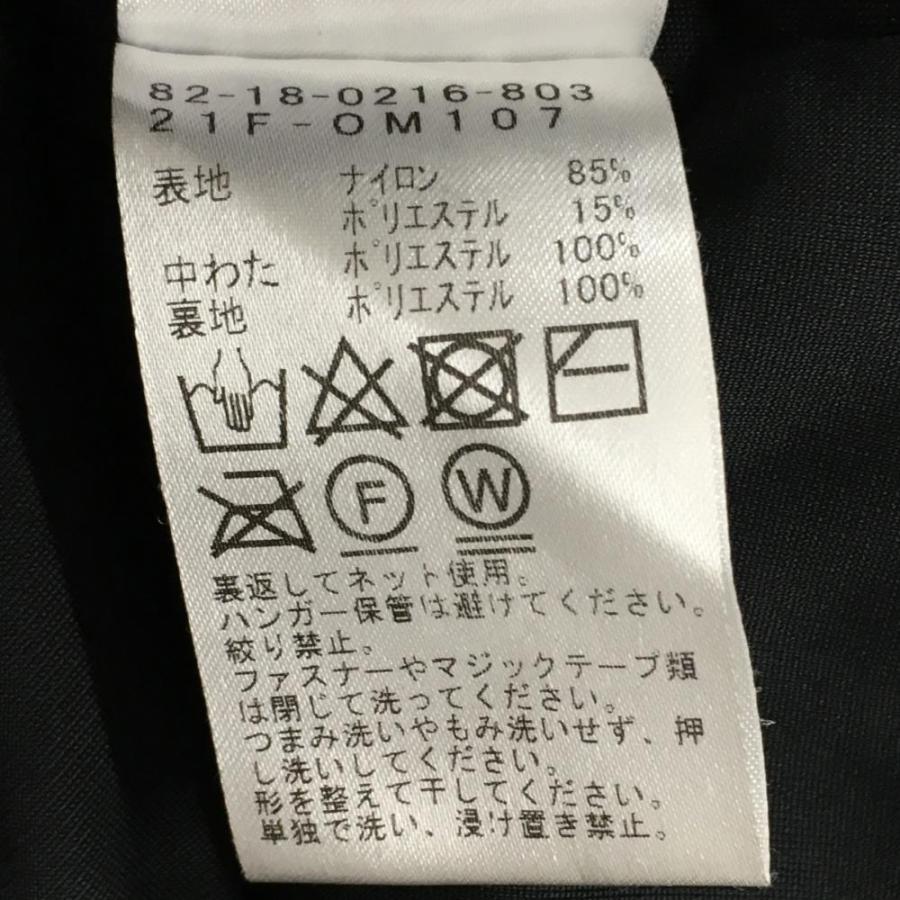 ビームスゴルフ フード付き中綿ジャケット ネイビー×マルチカラー 総柄