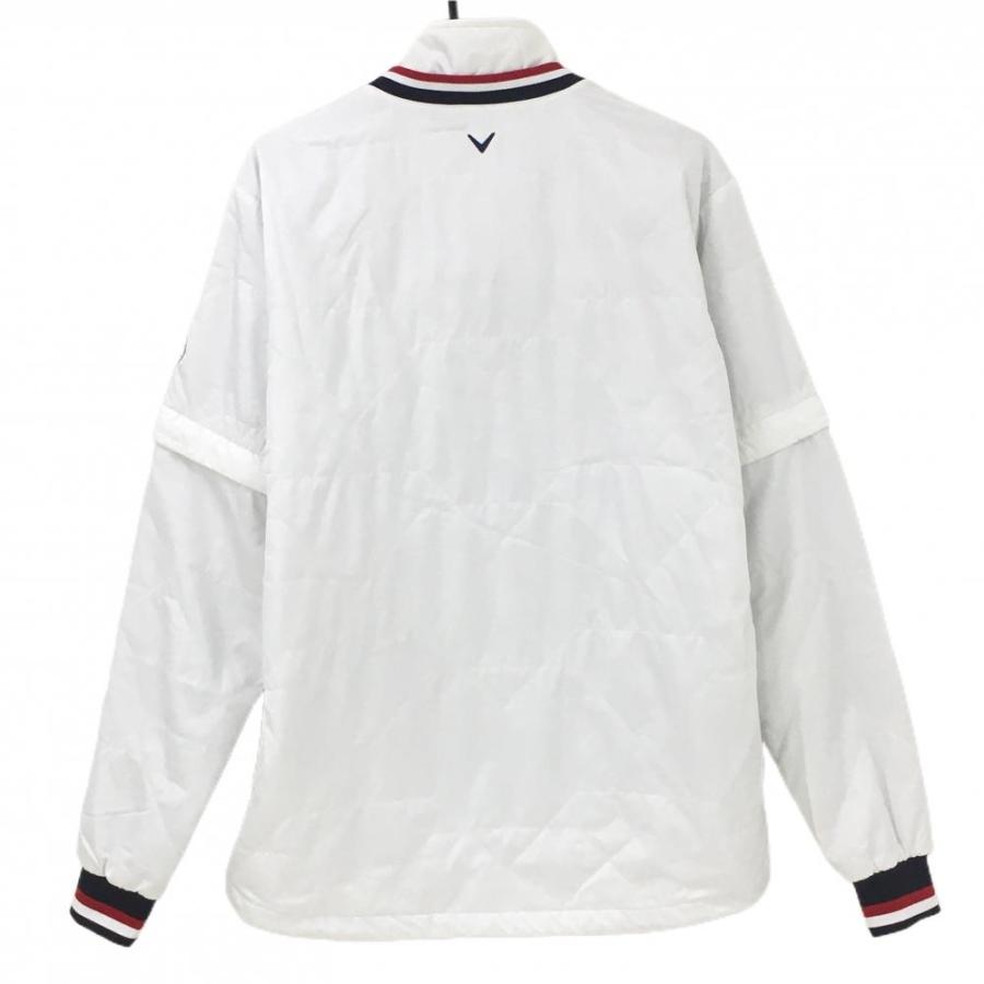 【希少】CALLAWAY 4way キルティング　中綿　スニード キャロウェイ 4WAY中綿スニード 白×ネイビー ロゴ刺しゅう