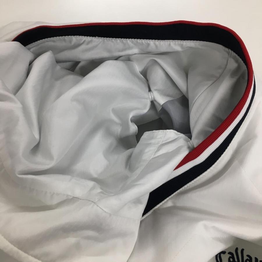 【希少】CALLAWAY 4way キルティング　中綿　スニード キャロウェイ 4WAY中綿スニード 白×ネイビー ロゴ刺しゅう
