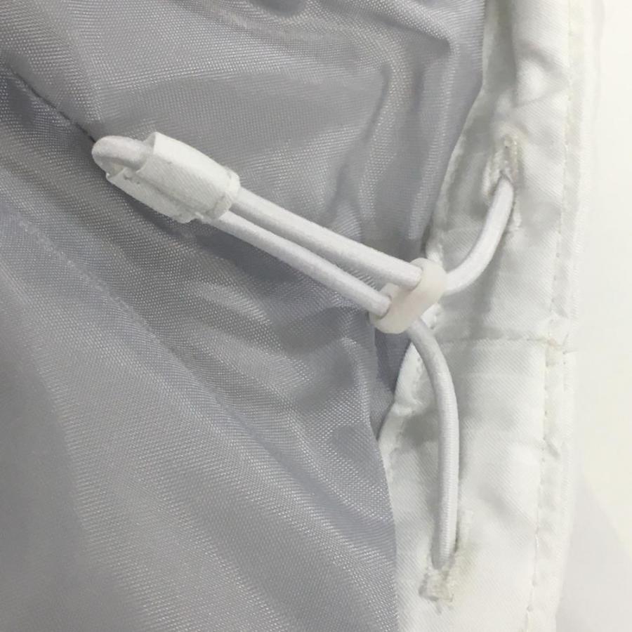 キャロウェイ 4WAY中綿スニード 白×ネイビー ロゴ刺しゅう ネック・袖