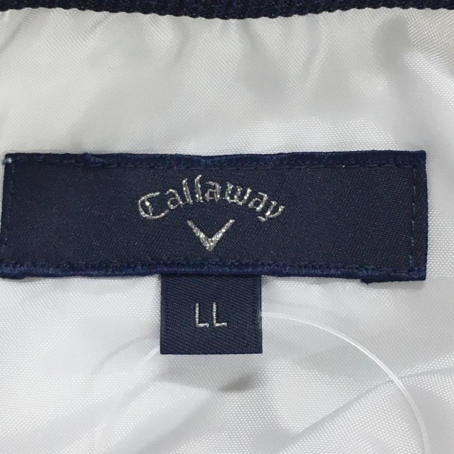 キャロウェイ 4WAY中綿スニード 白×ネイビー ロゴ刺しゅう