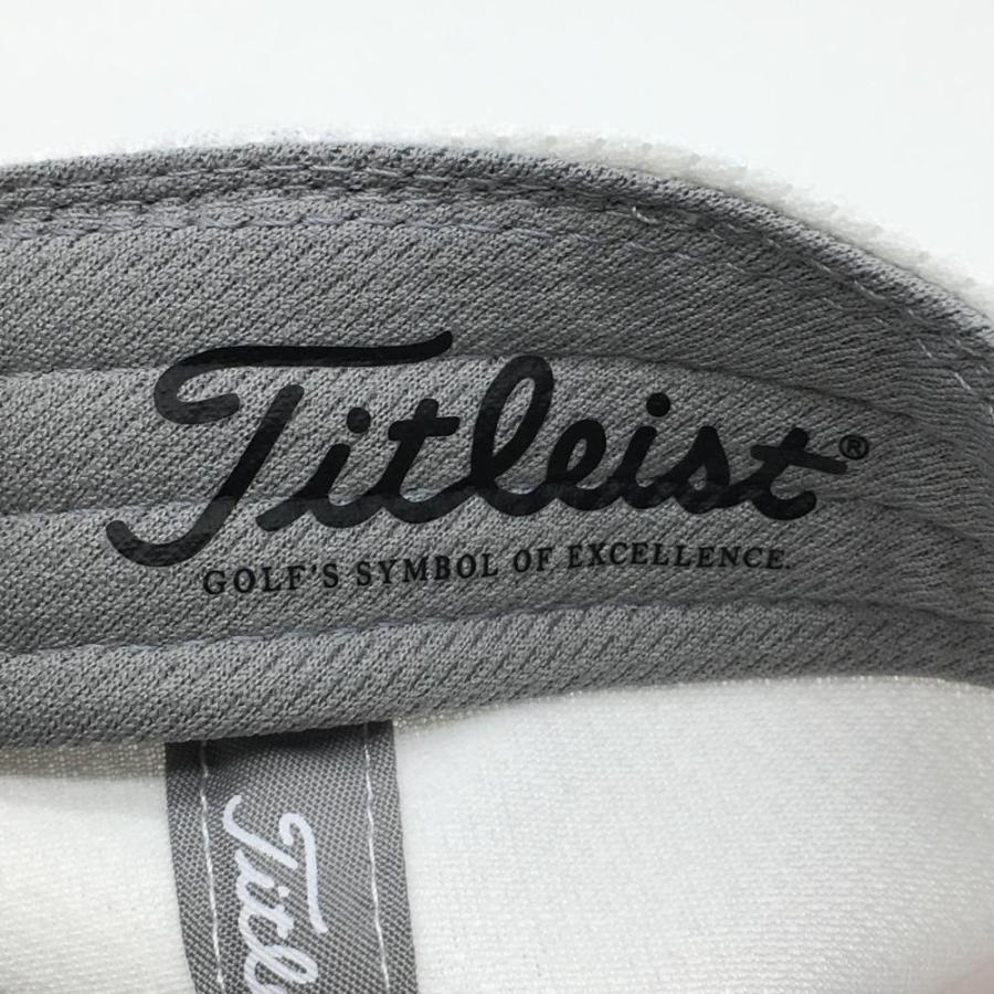 【新品】タイトリスト フラットキャップ 白×黒 フットジョイ 立体ロゴ刺しゅう ゴルフウェア TITLEIST｜reonard｜08