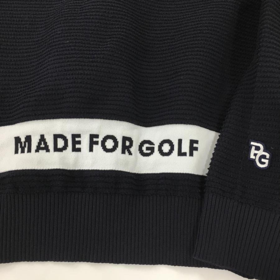 パーリーゲイツ セーター ネイビー×白 ボーダー編み 袖２ライン ニット  メンズ 6(XL) ゴルフウェア 2022年モデル PEARLY GATES｜reonard｜03