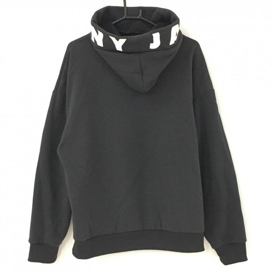ジャックバニー パーカー 黒系×白 裏起毛 ビッグロゴ メンズ 5(L ジャックバニー パーカー 黒系×白 裏起毛 ビッグロゴ メンズ 5(L