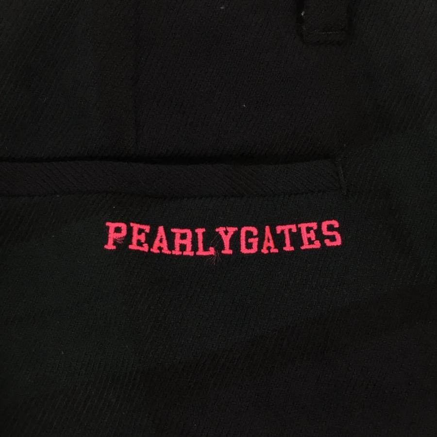 新品 23AW パーリーゲイツ パンツ 洗える ロゴ ゴルフウェア チェック 紺 PEARLY GATES パーリーゲイツ ストレッチパンツ チェック柄 ブラック系