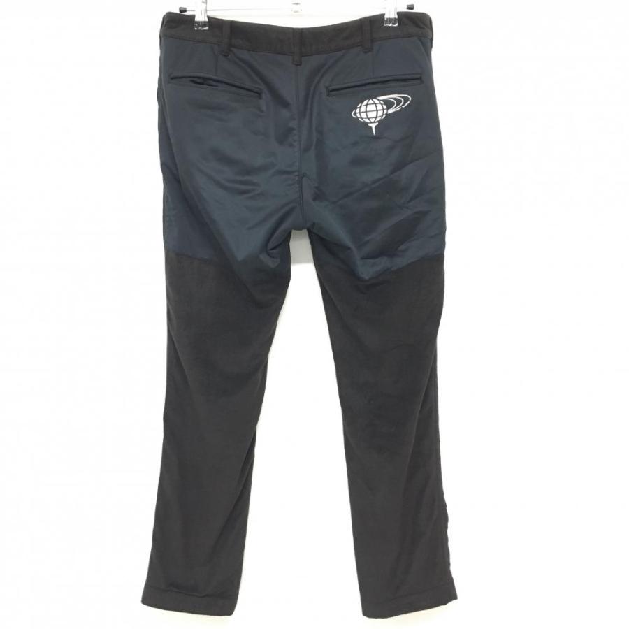 BEAMS ビームスゴルフ パンツ ダークブラウン×ネイビー 異素材