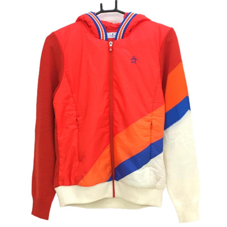 マンシングウェア ブルーホワイトオレンジ アウター 美品 サイズL